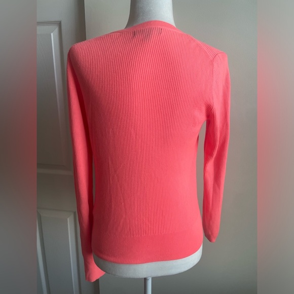Banana Republic Merino Wool Bright Peach Cardigan - Picture 2 of 4